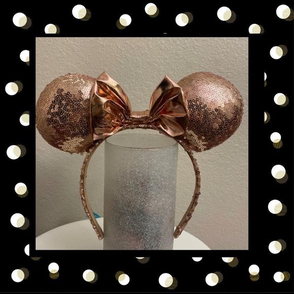 🌹DISNEY ROSE GOLD EARS 🌹 - Picture 1 of 7